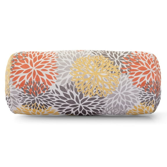 Majestic Home Goods Citrus Blooms Indoor / Outdoor Bolster Pillow