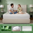 thumbnail image 3 of Queen Mattress Topper Viscose Derived from Bamboo, Thick Pillow Top Mattress Pad with Stretchable Pockets for 6-18 inches Mattress, Soft Mattress Topper for Back Pain Relie, 3 of 10