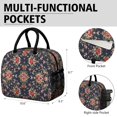 thumbnail image 6 of Womens Pioneer Flower Floral Print Pattern Lunch Box for Work,Insulated Lunch Bag for Women,Loncheras Para Mujer,Leakproof Adult Lunch Bag for Work,Beach,Travel,Picnic,Camping, 6 of 6