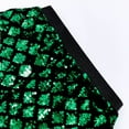 thumbnail image 3 of Sparkly Sequin Shorts for Women Elastic High Waist Shiny Metallic Sequins Hot Shorts Disco Party Clubwear, 3 of 5