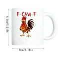 thumbnail image 5 of WKSCLPAI Funny Chicken Mug, Novelty Ca_wF Turkey Cup, Ceramic Coffee Cup for Men Women, Gift for Your Friends, Coworkers, Ideal Present Birthday, 11 Oz(White), 5 of 5
