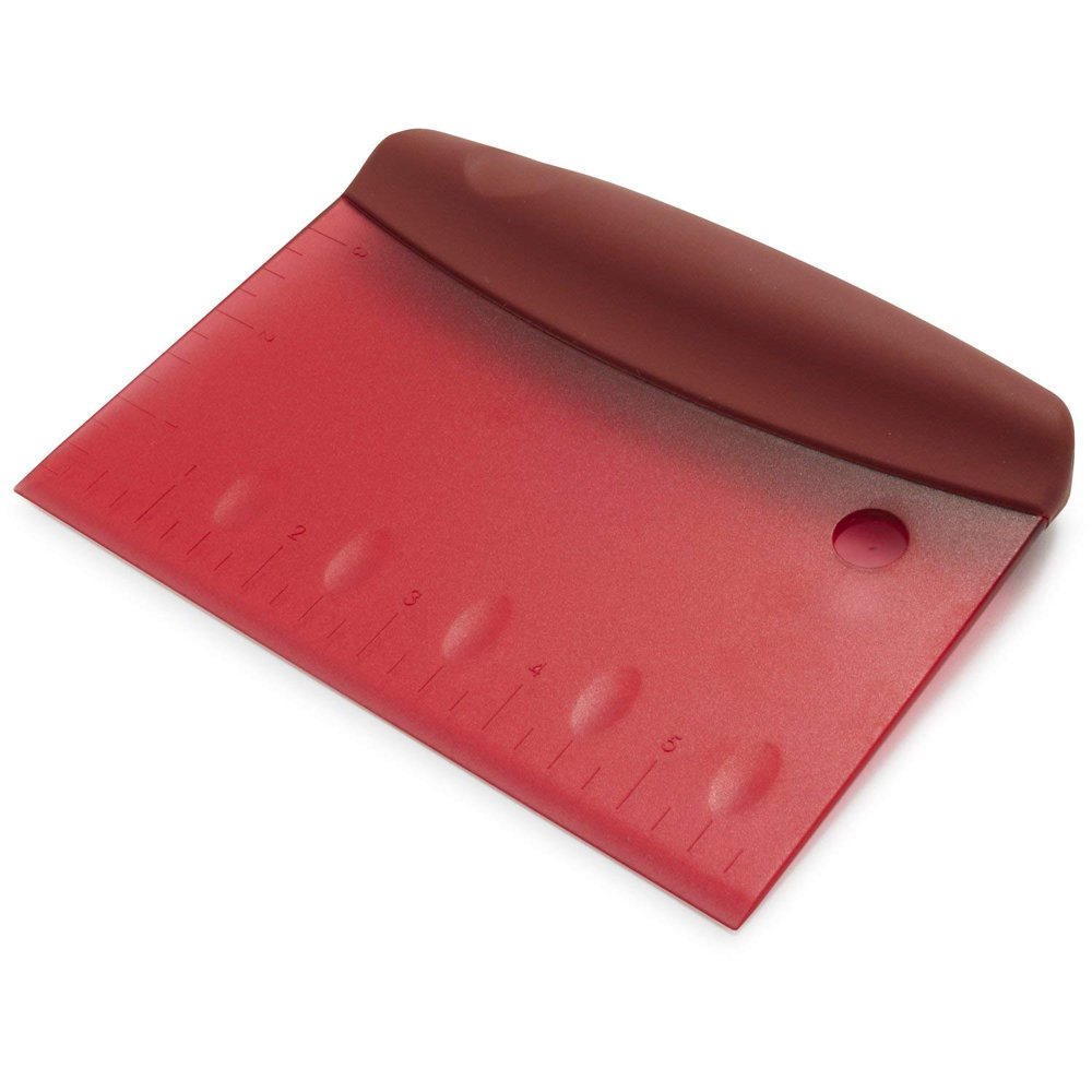 Plastic Dough Scraper 90958RR, Red, A musthave for all bakers, this