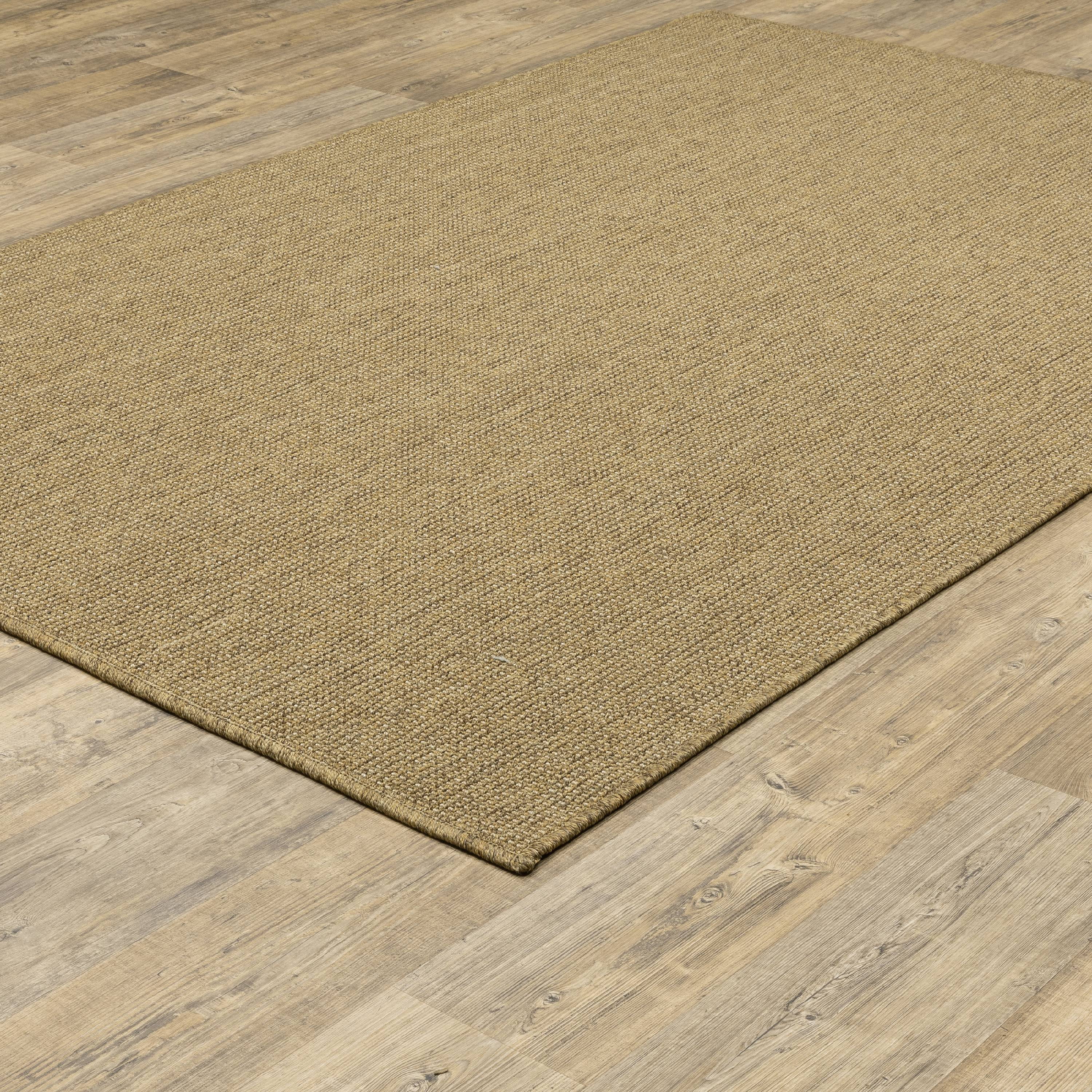 Avalon Home Key Haven Wheat Solid Indoor/Outdoor Area Rug