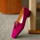 thumbnail image 5 of Sombrero cuadrado de corte bajo de color sólido de tacón grueso para mujer con zapatos individuales de media boca Wmkox8yii  shjk7201, 5 of 6