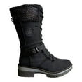 thumbnail image 5 of Winter High Square Heel Round Head Sewing Line Plus Size Martin Boots, 5 of 9