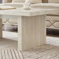 thumbnail image 5 of Roundhill Furniture Cavira Modern Faux Marble Living Room Coffee Table, Beige, 5 of 10