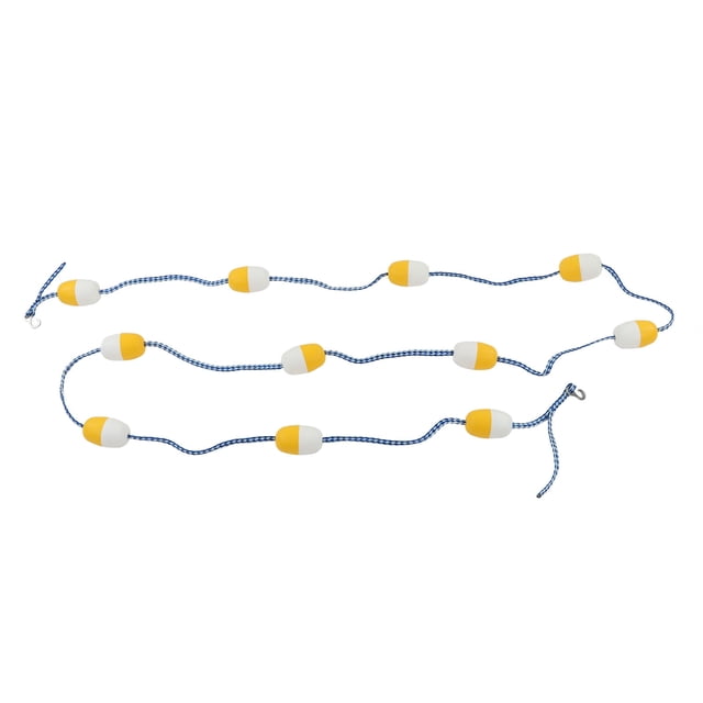 Vobor Ligne de Voie Flottante 5 m 7 cm Réutilisation PVC Corde de Séparation de Sécurité pour Piscine Intérieure