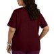thumbnail image 3 of Tamaño Más Manga Corta Tops para las Mujeres V Cuello Bolsillo Suéter Blusa Casual Camisa Uniforme, 3 of 6