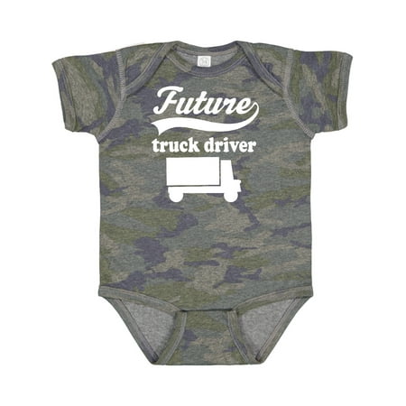 

Inktastic Future Truck Driver Boys Gift Baby Boy Bodysuit