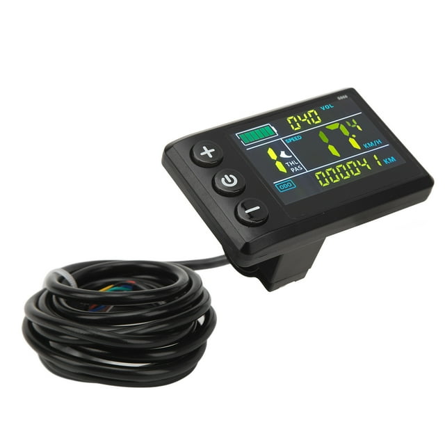 Écran de Vélo Électrique, Affichage Léger en ABS Rétroéclairé Réglable pour Trottinette Électrique