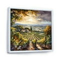 thumbnail image 2 of Designart "Captivating Vineyard Scenery II" Vineyard Floater Framed Wall Art Living Room, 2 of 5