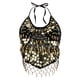 thumbnail image 3 of Trajes de Danza Del Vientre Halter Top Lentejuela Trajes de Rendimiento , Los 26.5x40cm Sunnimix Top halter de danza del vientre para mujer, 3 of 8