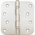 thumbnail image 2 of Stone Harbor Hardware 4" Ball-Bearing Door Hinges, 5/8" Radius Corner, Satin Nickel, 2-Pack, 2 of 4