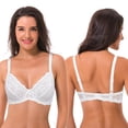 thumbnail image 4 of Curve Muse Semi-Sheer Balconette Underwire Lace Bra and Scalloped Hems (2 Pack)-BLACK,WHITE-48DD, 4 of 7
