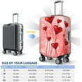 thumbnail image 3 of ONLY COVER, NOT INCLUDING THE SUITCASE Travel Luggage Cover Valentine''s Day Love Hearts Balloons Suitcase Protector Washable Baggage Covers (for 25-28 inch luggage), 3 of 6