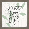 thumbnail image 2 of Great Art Now Faith, Hope, Love & The Greatest by Valerie Wieners, 2 Piece Framed Art Set Each 13"W x 13"H, 2 of 4