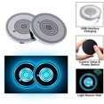 thumbnail image 2 of 2 Pcs Led Porte-Gobelet Lumières LED Sous-Verres De Voiture 7 Couleurs Lumineux Cup Pad USB Charge Tasse Tapis pour Boissons Sous-verres Accessoires Décoration Intérieure Atmosphère Lumière, 2 of 5