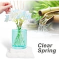 thumbnail image 4 of 6.7 oz Clear Spring Reed Diffusers with 5 Rattan Sticks and 6 Artificial Flowers, 200 ml Scent Diffuser for Home Bathroom Decor, Long Lasting up to 50 Days, 4 of 6