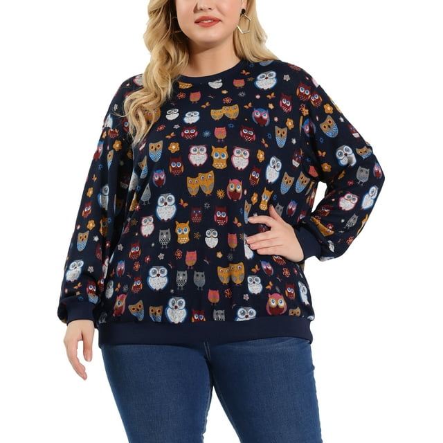 Unique Bargains Pull Femme Grande Taille Mignon Modèle Pull-Shirt