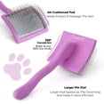 thumbnail image 4 of Slicker Brush for Dogs - Detangling Dog Brushes for Grooming with Soft Bristles & long Pins - Professional Dog Grooming Brush to Removes Tangles & Dirt (large), 4 of 8
