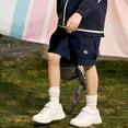 thumbnail image 5 of ITSAME Boys Cargo Shorts, Elastic Waist Quick-Dry with Pockets Summer Fashion Casual Shorts Navy Size 13-14, 5 of 8