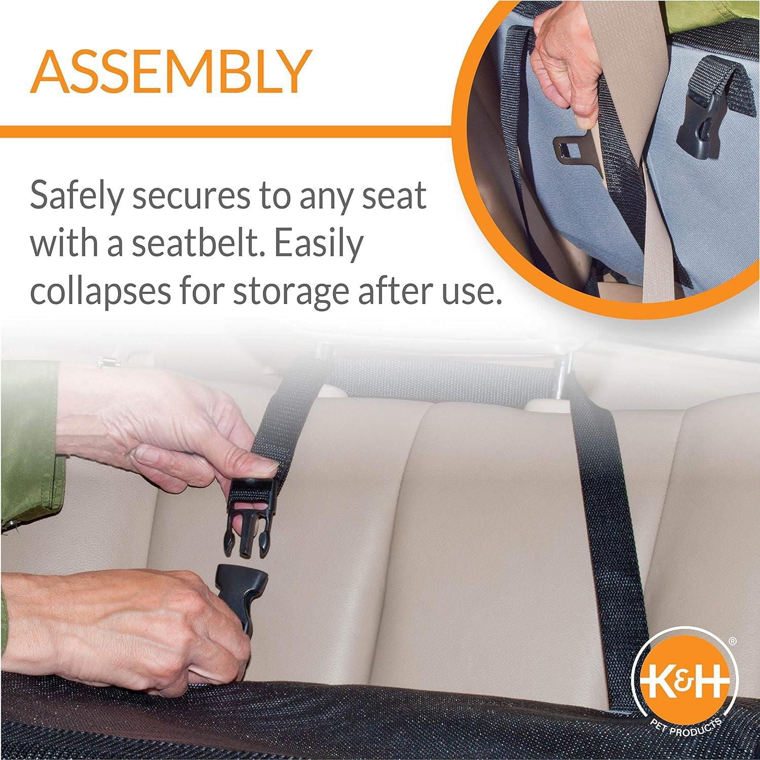 K&H Travel Safety Porte-avions Gray Moyen