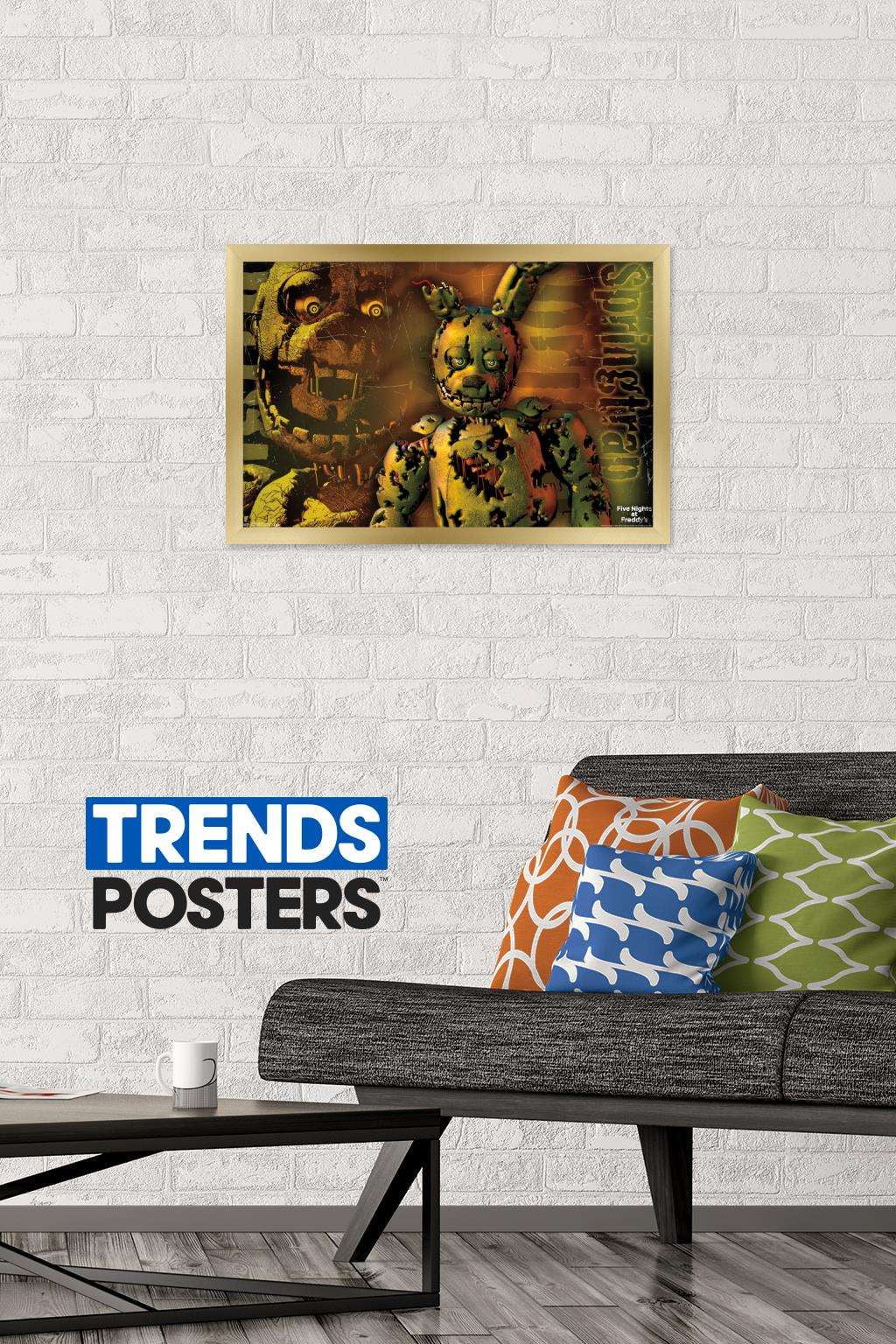 Five Nights at Freddy's - Springtrap Wall Poster, 14.725" x 22.375", Framed