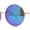 Gold - Teal Mirror, variant on Color Mirror Iconic Hippie Oversize Round Circle Lens Sunglasses Gold Orange Mirror