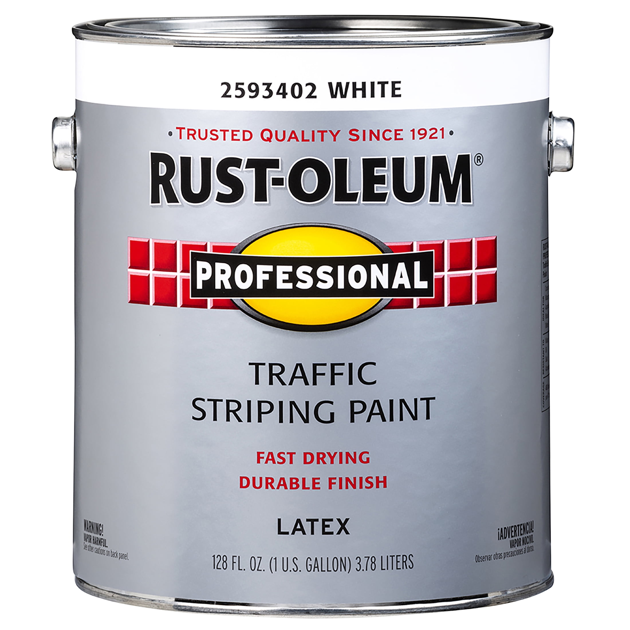 2 Pack, Traffic White (150 Voc), Rust-Oleum Professional Flat Traffic Striping Paint- Gallon