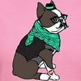 thumbnail image 3 of CafePress - Hipster Boston Terrier Women's Classic T Shirt - Women's Traditional Fit Dark T-Shirt, 3 of 4