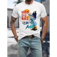 thumbnail image 1 of Camiseta gráfica Honduras Summer Fun para hombre - Estampado digital 3D informal, cómoda camiseta 100 % algodón de manga corta y cuello redondo para adultos, hombres, mujeres, adolescentes y jóvenes., 1 of 6