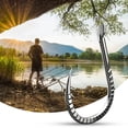 thumbnail image 5 of NIBOLOG 30Pcs/Set 1-15 Fishing Hooks Sharp Rustproof Anti-corrosion Titanium Alloy Heavy Duty Barbed Carp Fishing Fishhooks Angling Supplies, 5 of 8