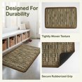 thumbnail image 2 of REGALWOVEN Kitchen Rugs Non-Slip Rubber Backing Kitchen Mats for Floor, Oil Absorbent Runner Rug for Laundry Room, Entryway Brown 28" x 18", 2 of 5