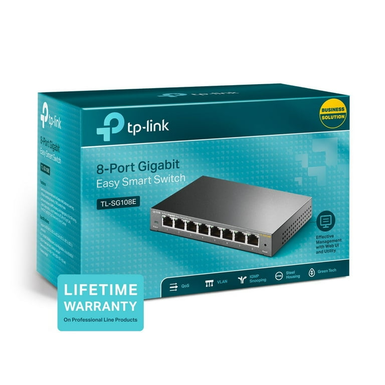 Outdoor Ethernet Switch, Tp-link 8-port Tl-sg108 Unmanaged Small Switch  Ethernet 