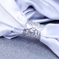 thumbnail image 4 of Anillo con hebilla para bufanda con forma de rosa hueca (plata), 4 of 5