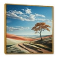 thumbnail image 2 of Designart "Tranquil Minimalism: Prairie Photography I" Minimalism Floater Framed Wall Art Living Room, 2 of 5