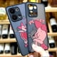 thumbnail image 2 of Matte Phone Case for OPPO RENO 8 8T 7Z 7 6Z 6 5 4 3 PRO PLUS 4G 5G Hard Case Funda Coque Capa Shell Cover Cute Pink Piglet Anime, 2 of 5