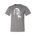thumbnail image 2 of Manilyn Monroe Skull Face and Body Tattoo | Mens Pop Culture Graphic T-Shirt, Heather Grey, X-Large, 2 of 4