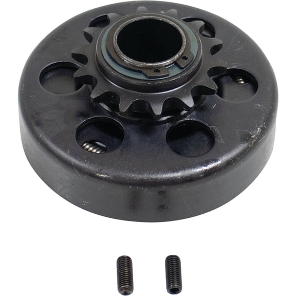 Heavy Duty Centrifugal Sprocket Clutch Compatible with Go Kart Mini Bike 1 In Bore 14T #40 #41 #420 Chain 1/4 Keyway 13HP 3300 RPM Ball Bearing Sintered Shoes New Replaces 255-918