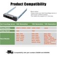thumbnail image 2 of WQLPP-Caddy de Disque Dur 2.5 Pouces Support de Disque Dur 0DXD9H DXD9H Support SSD en Métal Compatible pour Dell PowerEdge 14e Génération R440 R640 R740 R740xd R840 R940 R6415 R7415 R7425, 2 Pack, 2 of 4
