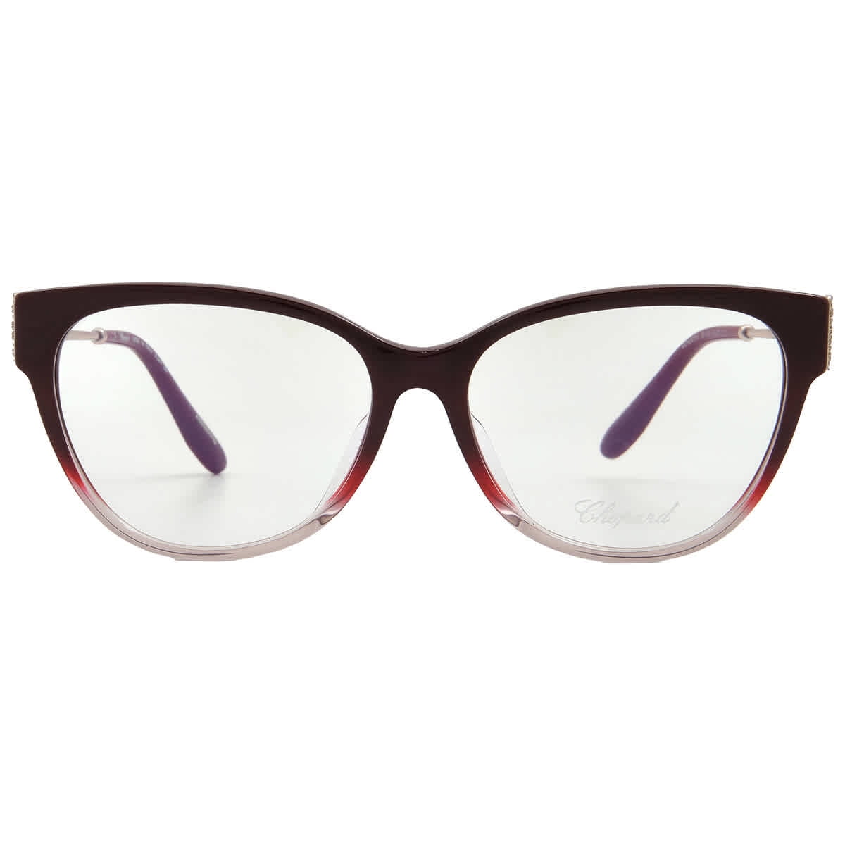Chopard VCH332S 06LA Women's Shiny Transparent Purple Eyeglasses Chopard VCH332S 06LA Women's Shiny Transparent Purple Eyeglasses