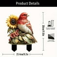 thumbnail image 3 of HOARBOEG Red Bird Sunflower Acrylic Floor Insertion, 3 of 6