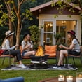 thumbnail image 2 of Homall  19-Inch Portable Propane Fire Pit for Outside, Smokeless Gas Fire Bowl with Auto-Ignition, Diameter Lid & Carry Kit, for Patio,, Black, 2 of 8