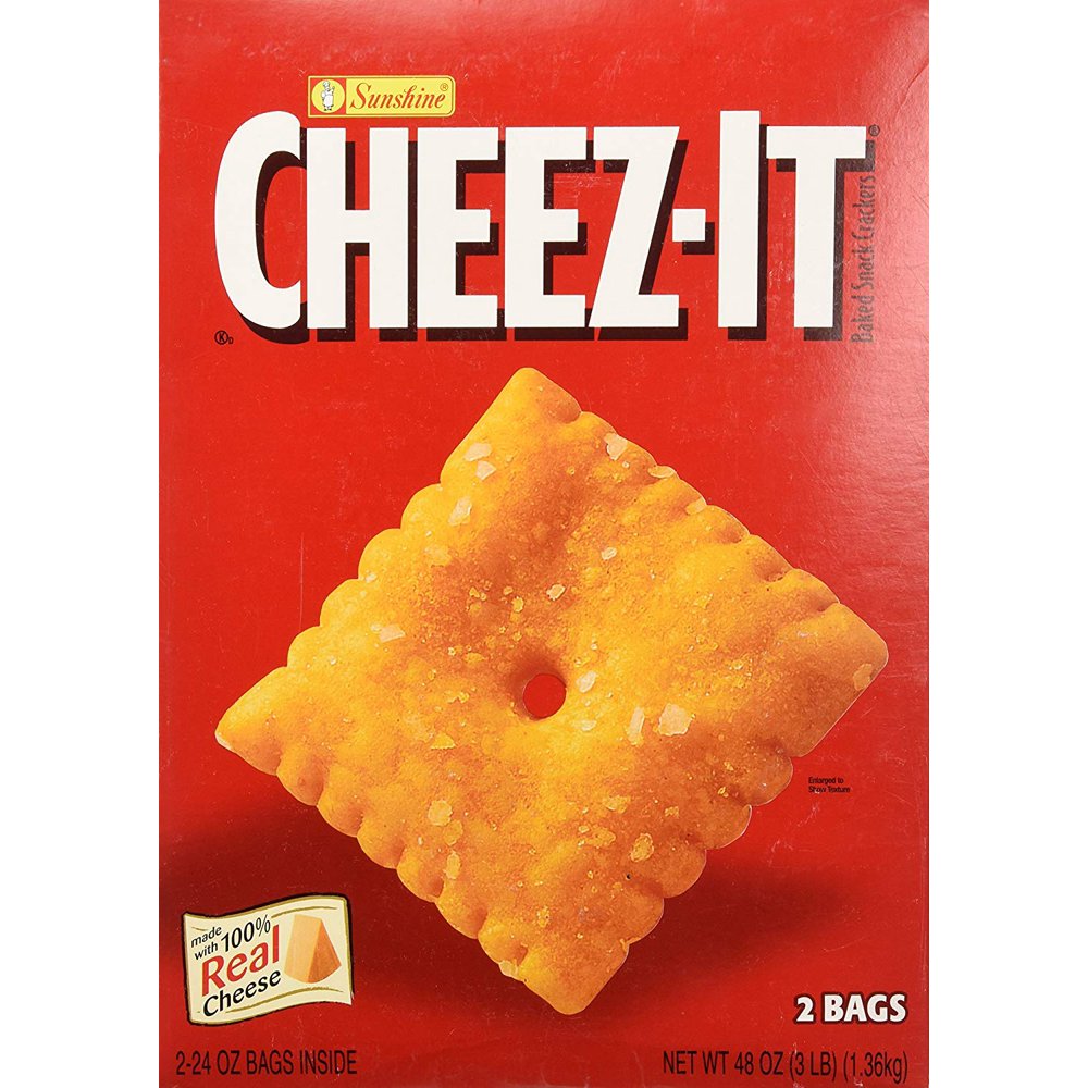 Sunshine CheezIt Crackers 3 lb. box, Includes two 24ounce bags By