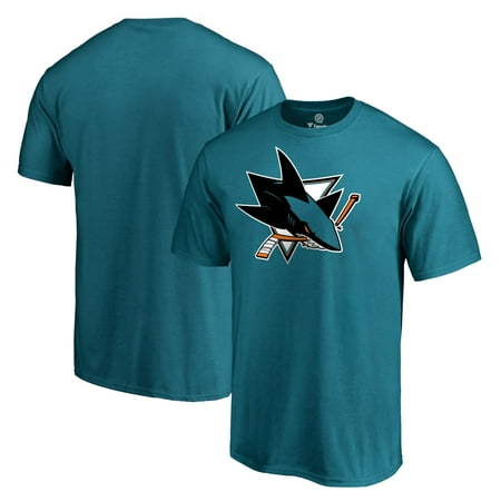 San Jose Sharks Team Primary Logo T-Shirt - Teal (Best Chinese Delivery San Jose)