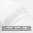 thumbnail image 4 of JML Silky Soft Satin Pillowcases Queen Set of 2,Wrinkle, Fade, Stain Resistant,20"x 30",White, 4 of 5