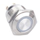 thumbnail image 1 of Interruptor de acero inoxidable Soledad Luz LED de anillo de reinicio 12V 16mm, 1 of 10