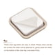 thumbnail image 4 of Deslizadores de muebles Uxcell de plástico autoadhesivos, almohadillas deslizantes cuadradas para sillas en alfombras, gris 0.98" 12 piezas, 4 of 6