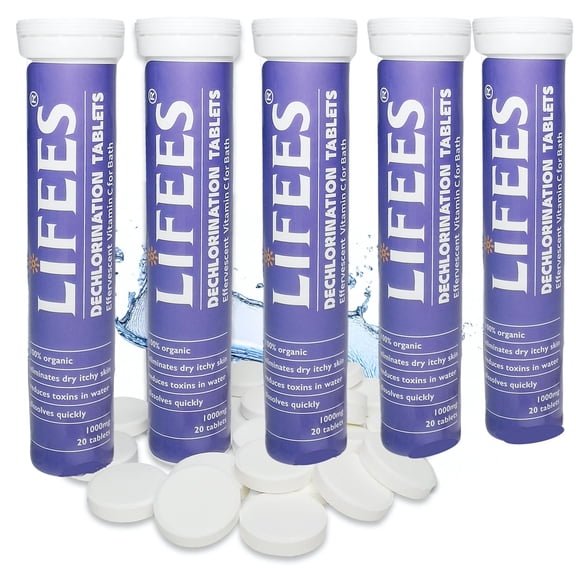 Vitamin C Chlorine Removal Tablets – 100 tablets – Perfect for Bath Time, Baby Baths & Sensitive Skin