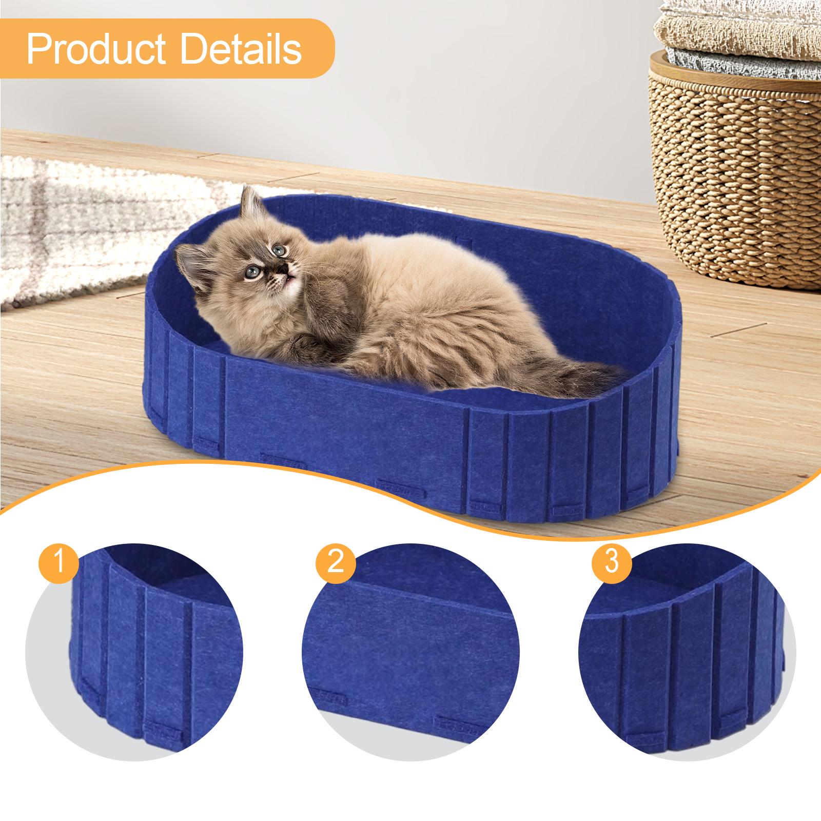 Cat Scratcher Bed Detachable Sofa Shape Cat Scratching Lounge Bed Kitten Indoor Wide Stable Base for Cats